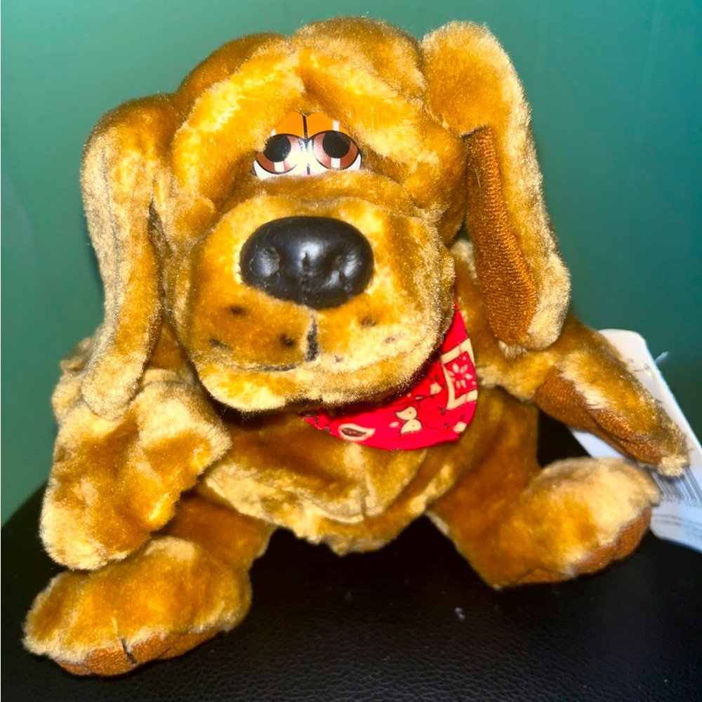 1995 grand ole oppery wrinkly dog plush dog ole blue NWT